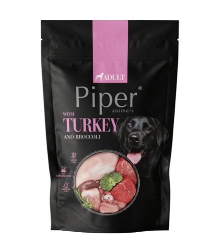 Piper Adult Dog Turkey and Broccoli - пауч за кучета с пуйка и броколи 500 гр