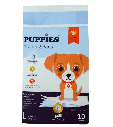 PUPPIES Training Pads L (60x60) 10/30бр - Хигиенни подложки за кучета