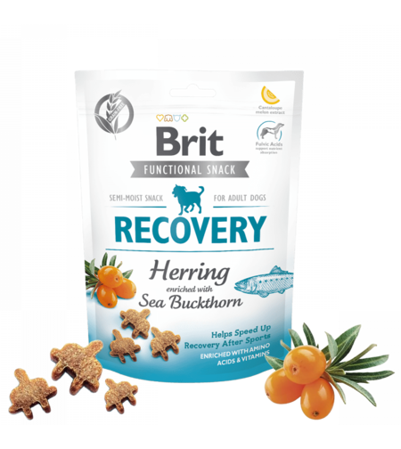 Brit Care Dog Functional Snack Recovery Herring - лакомство за възстановяване с херинга и морски зърнастец 150гр.