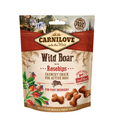 Carnilove хрупкави лакомства, с глиган и шипки 200 г
