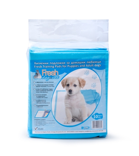 ХИГИЕННИ ПОДЛОЖКИ FRESH С ФЕРОМОНИ И СТИКЕРИ ЗА КУЧЕШКА ТОАЛЕТНА 45х60