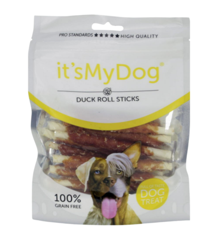 It’s My Dog лакомство за кучета, солети от кожа с патешко месо, 80 г