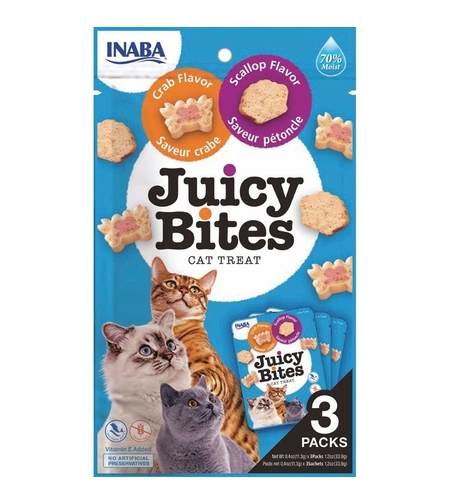 INABA Ciao Juicy Bites лакомство за котки с вкус на рак и миди