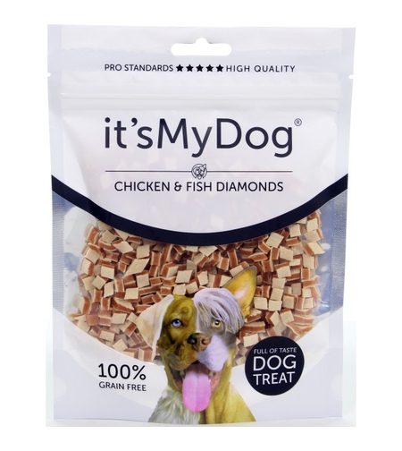 It's My Dog лакомство за кучета,пиле и риба диамант 85 г