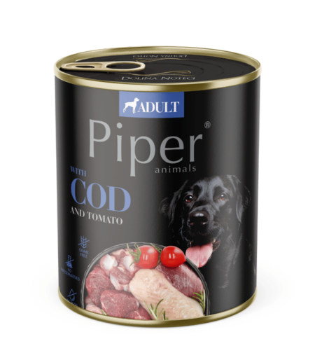 Piper Adult Dog храна за кучета с треска и домати, 800 г