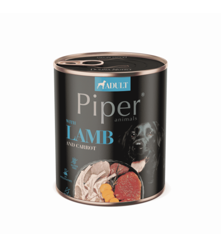 Piper Adult Dog храна за кучета с агнешко, морков и розмарин, 800 г