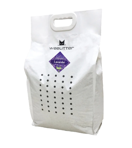 WeeLitter Lavender – Натурална биоразградима соева котешка тоалетна с аромат на лавандула | 6L / 18L