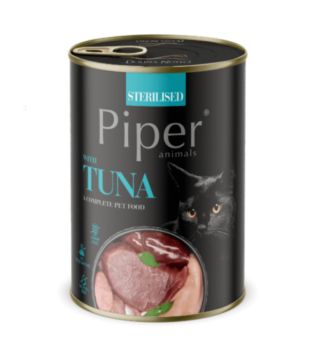 Piper Cat - храна за кастрирани котки с риба тон 400 гр.