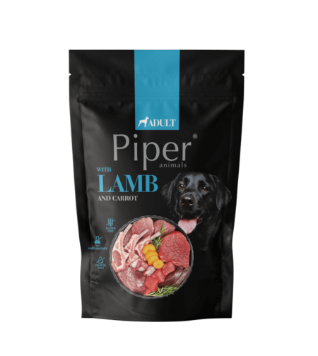 Piper Adult Dog пауч за кучета с агне, морков и кафяв ориз, 500 г