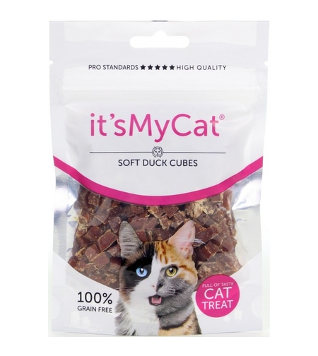 It's My Cat Duck Soft Cubes Grain Free - меки кубчета патешко 50 г, без зърно