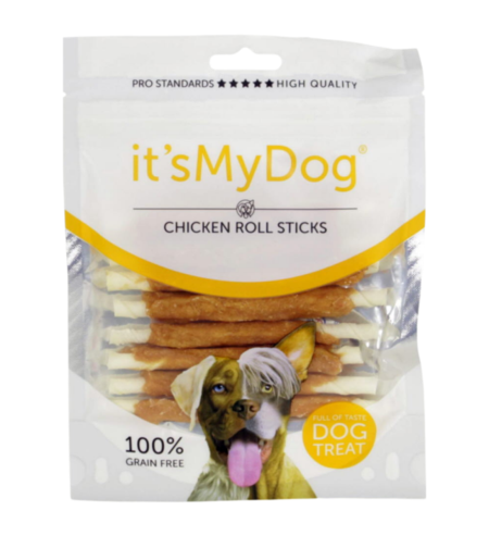 It`s My Dog лакомство за кучета, солети от кожа с пилешко месо, 80 г