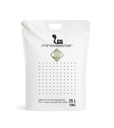 Miniweetter Natural – Биоразградима соева котешка тоалетна без аромат | 25L