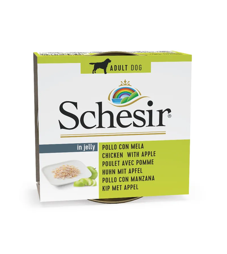 Schesir Dog Chicken & Apple - Филе от пиле и ябълка в желе 150 гр