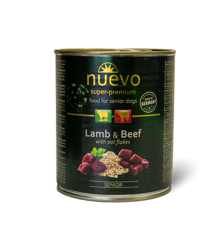 Nuevo Senior Lamb with Beef - агнешко и говеждо, за възрастни кучета  800 г