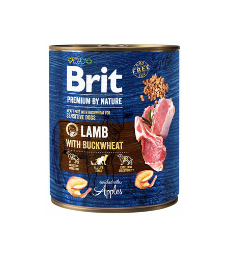 Brit Premium by Nature Lamb 800 г – Мокра храна за кучета с агнешко