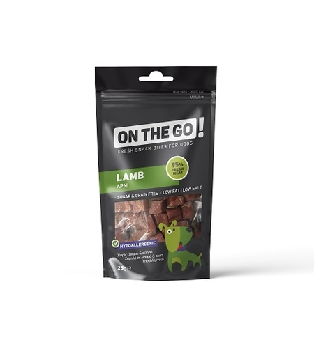 ON THE GO лакомство за куче, агнешко месо 25 г