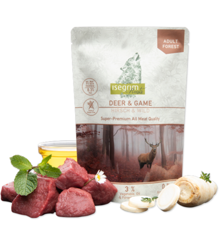 Isegrim Deer, Game Parsley Root, Forest herbs - елен, дивеч, магданоз и горски билки 410 гр. / пауч /