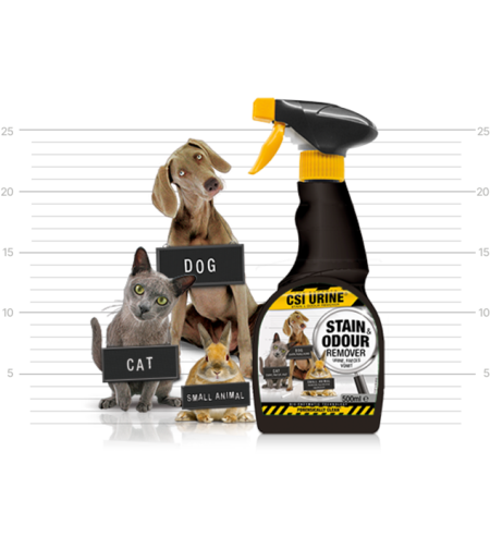 CSI Urine Stain & Odour Remover 500ml – Ензимен спрей за премахване на петна и миризми от домашни любимци