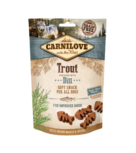 Carnilove меки лакомства, с пъстърва и копър 200 г