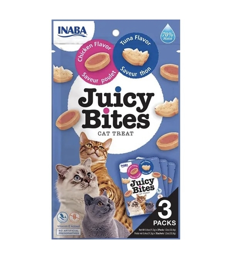 INABA Ciao Juicy Bites лакомство за котки с вкус на пиле и риба тон
