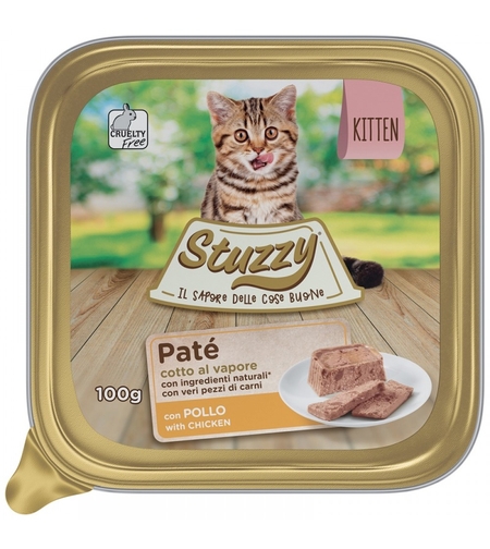 Stuzzy Pate Chicken Kitten -  пастет с пилешко месо,за малки котенца 100 гр.