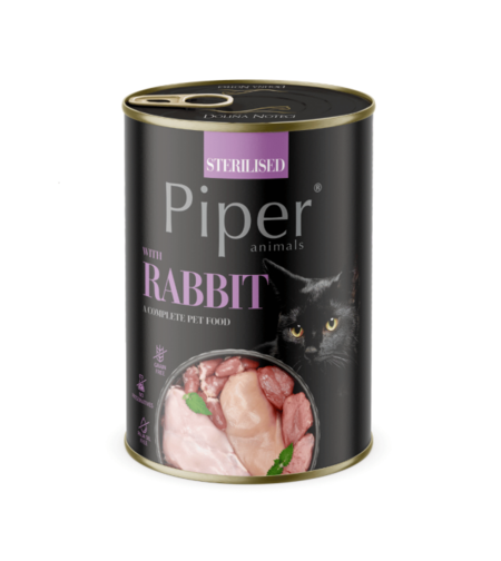 Piper Cat храна за котки със заешко, за кастрирани, 400 г