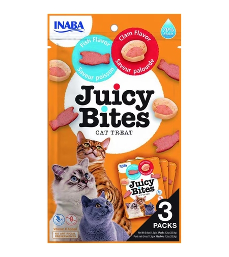 INABA Ciao Juicy Bites лакомство за котки с риба и миди