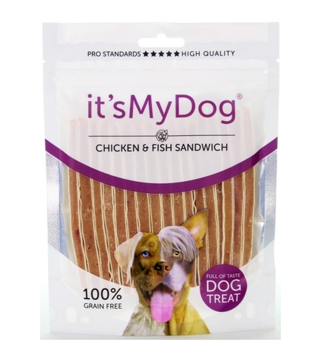 It's My Dog лакомство за кучета, ленти пиле и риба, 85 г