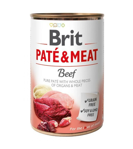 Brit Pate and Meat Beef - пастет за кучета с говеждо месо 400 гр
