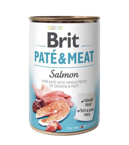 Brit Pate and Meat Salmon - пастет за кучета със сьомга 400 гр