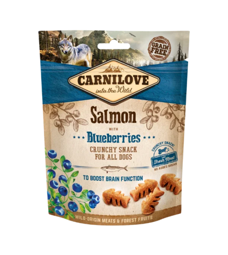Carnilove хрупкави лакомства, със сьомга и боровинки 200 г