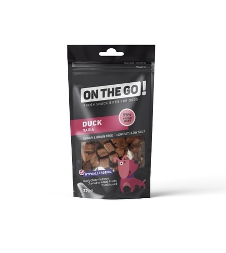 ON THE GO лакомство за куче,  патешко 25 г