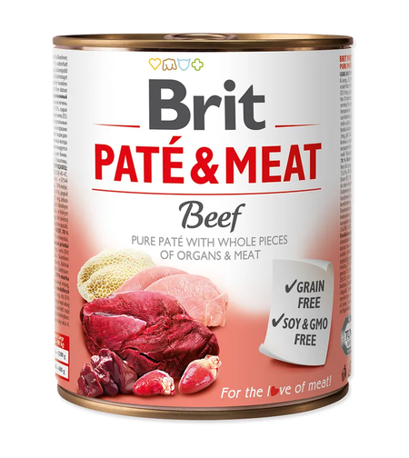 Brit Pate and Meat Beef - пастет за кучета с говеждо месо 800 гр