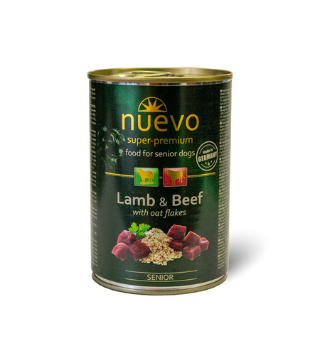 Nuevo Senior Lamb with Beef - агнешко и говеждо, за възрастни кучета 400 г