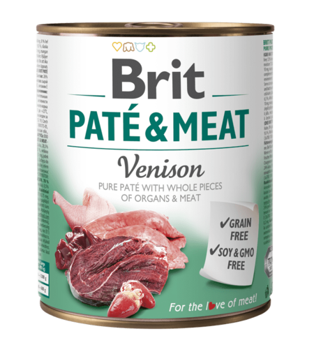 Brit Pate and Meat Venison - пастет за кучета с еленско месо 800 гр