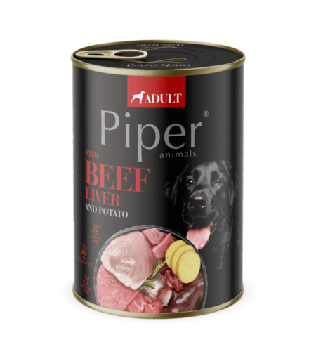 Piper Adult Dog храна за кучета с телешки дроб и картофи, 400 г