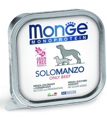 MongeMonoprotein Adult Dog Pate Beef – пастет за кучета в зряла възраст с говеждо, 150 g