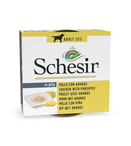Schesir Dog Chicken & Pineapple in Jelly - Филе от пиле и ананас в желе 150 гр