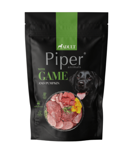 Piper Adult Dog пауч за кучета с дивеч и тиква, 500 г