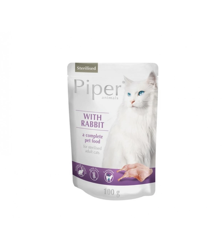 Piper CAT Sterilised  заек , пауч 100г