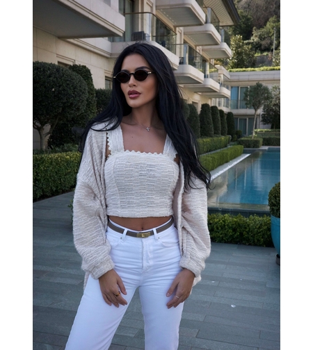 JOLIE SOFT IVORY KNIT SET