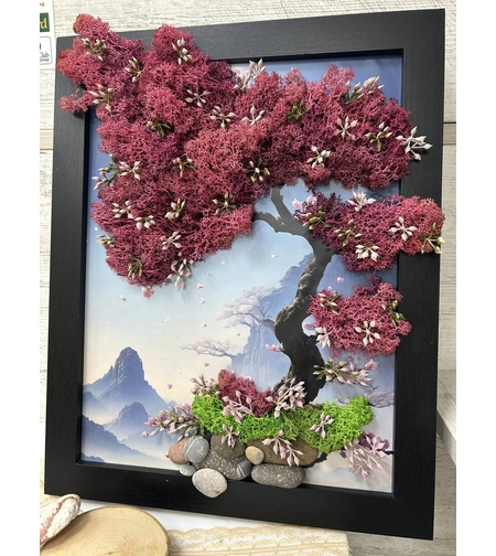 Голямо, розово дърво на живота