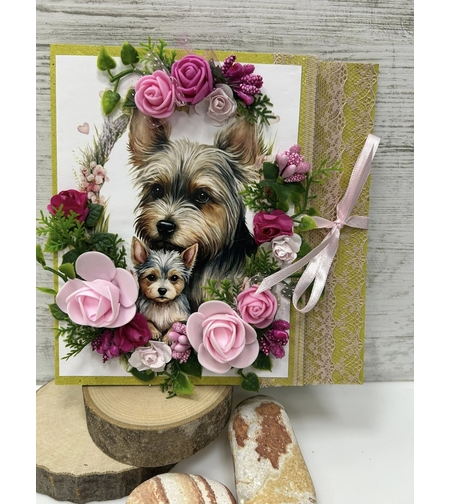 Сладка картичка с кученца