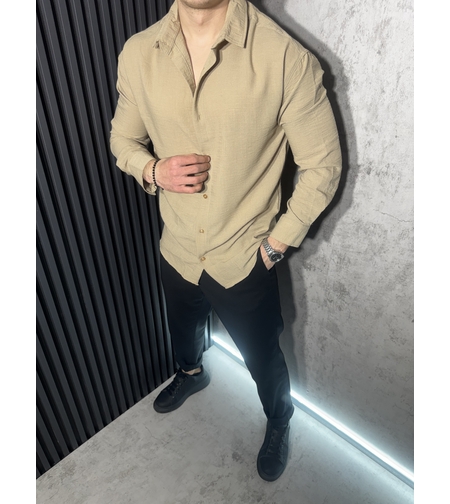 Ленена Риза в Карамелен Цвят