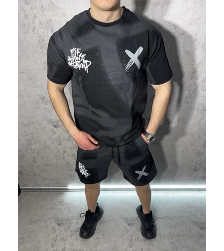 Мъжки Къс Екип с с Щампа