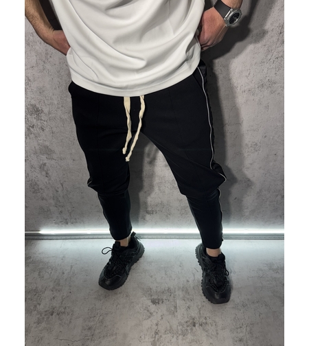Спортно-Елегантен Панталон Slim Fit с Декоративни Ципове