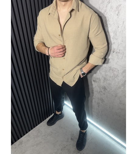 Ленена Риза в Карамелен Цвят