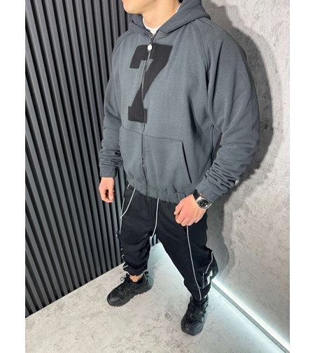 Суичър Oversize с Цип и Качулка 