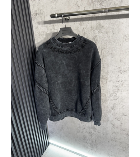 Ватирана Oversize Блуза Черна