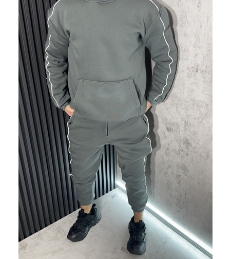 Мъжки Ватиран Екип в Сиво